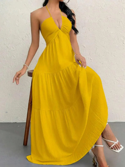 Chicbeautyy Casual Basic Loose Fit Sleeveless Dress