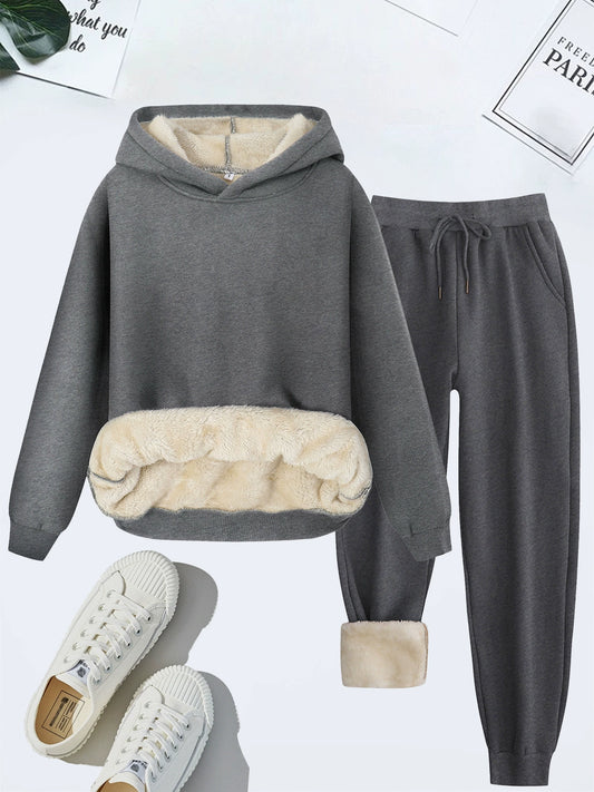 Chicbeautyy Thermal fleece lined sweatsuit