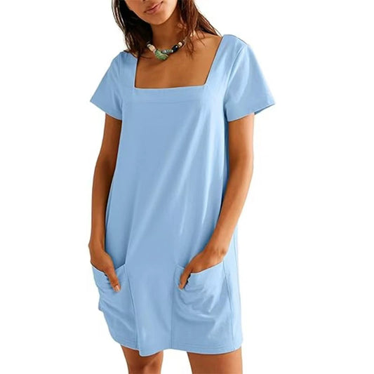 Women's Tshirt Dress with Pockets(Buy Two Free Shipping)
