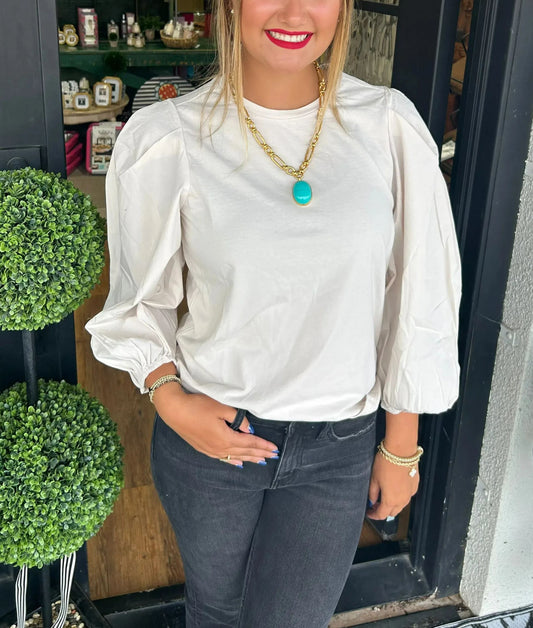 Women's Poplin Sleeve Tops (Buy 2 Free Shipping)