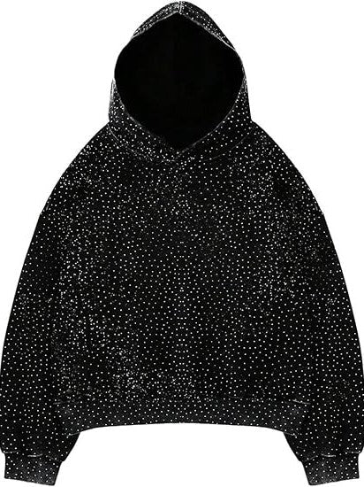 Chicbeautyy Women's Glitter Long Sleeve Hoodies