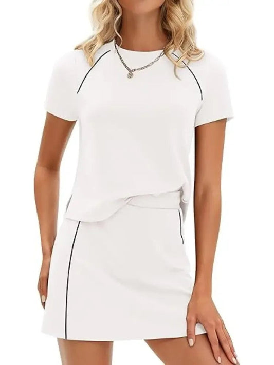 Chicbeautyy Women's Summer 2 Piece Skirt Sets