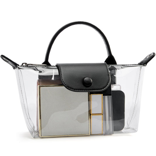 Chic Beautyy Clear Stadium Approved Crossbody Handbags For Concerts Sports Events