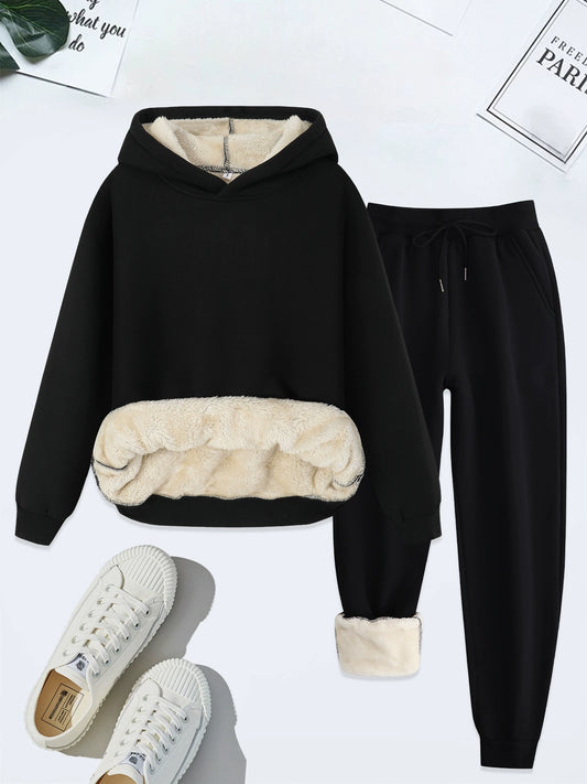 Chicbeautyy Thermal fleece lined sweatsuit