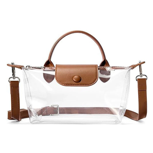 Chic Beautyy Clear Stadium Approved Crossbody Handbags For Concerts Sports Events