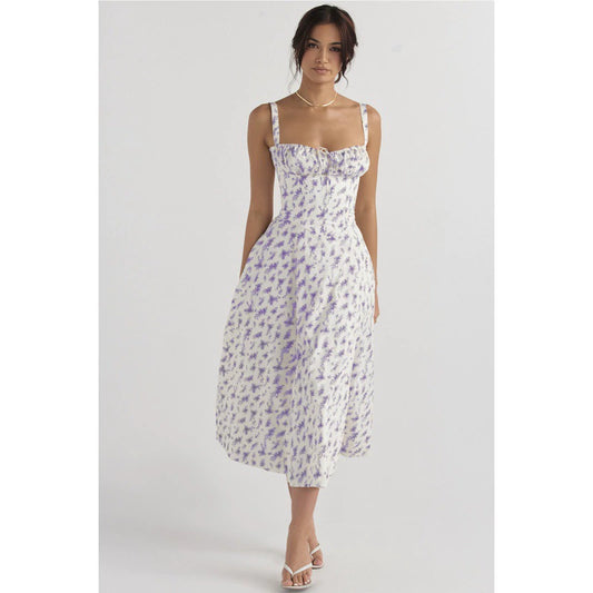 Chicbeautyy Milkmaid Women's Summer Floral Dress