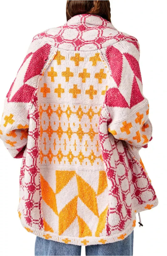 Chicbeautyy Women Oversized Sweater Cardigan