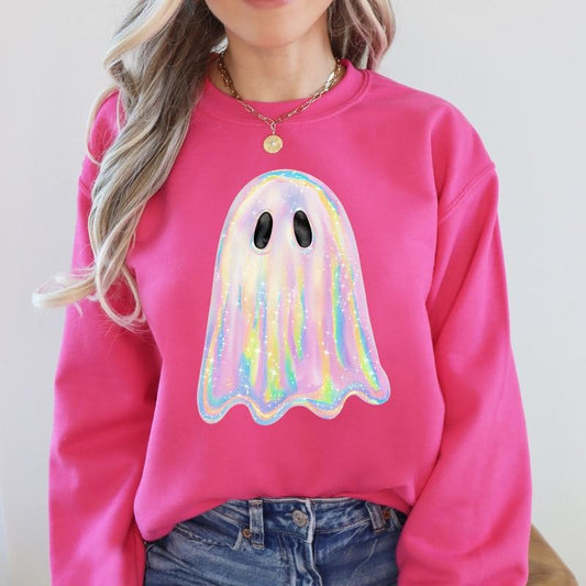 👻ChicBeautyy Halloween Shimmering Ghost Sweatshirt(Buy 2 Free Shipping)