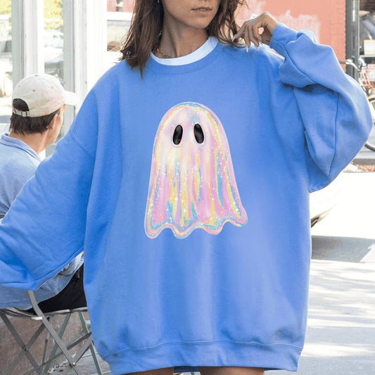 👻ChicBeautyy Halloween Shimmering Ghost Sweatshirt(Buy 2 Free Shipping)